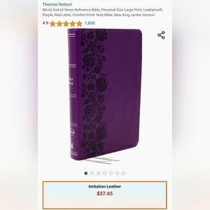 Holy Bible, New King James Version • Comfort Print  • Large Print • NWOT